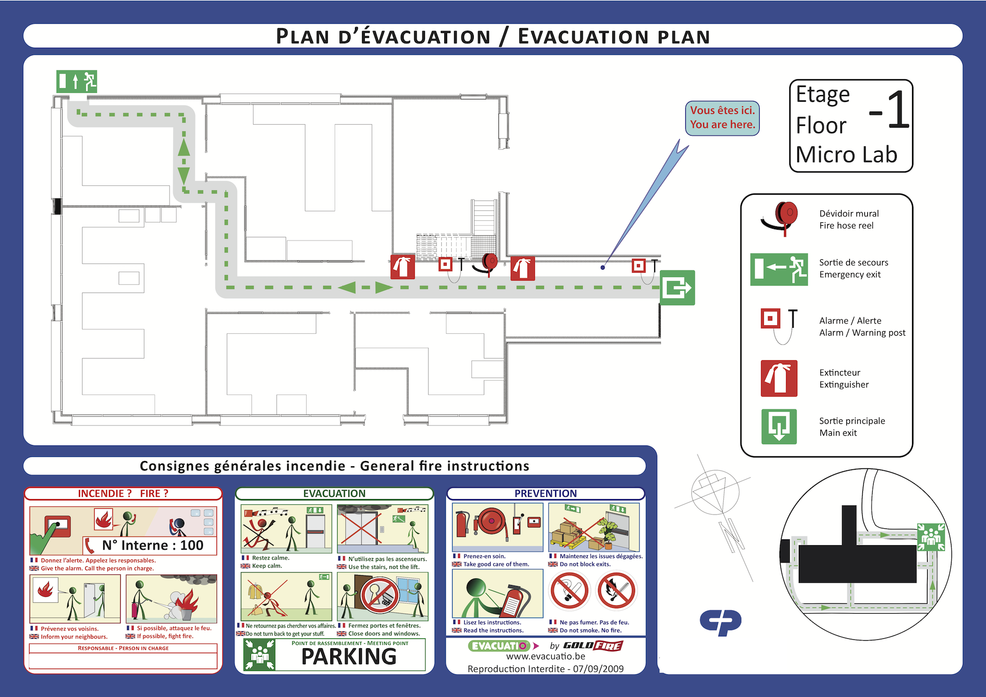 laboratory evacuation plan