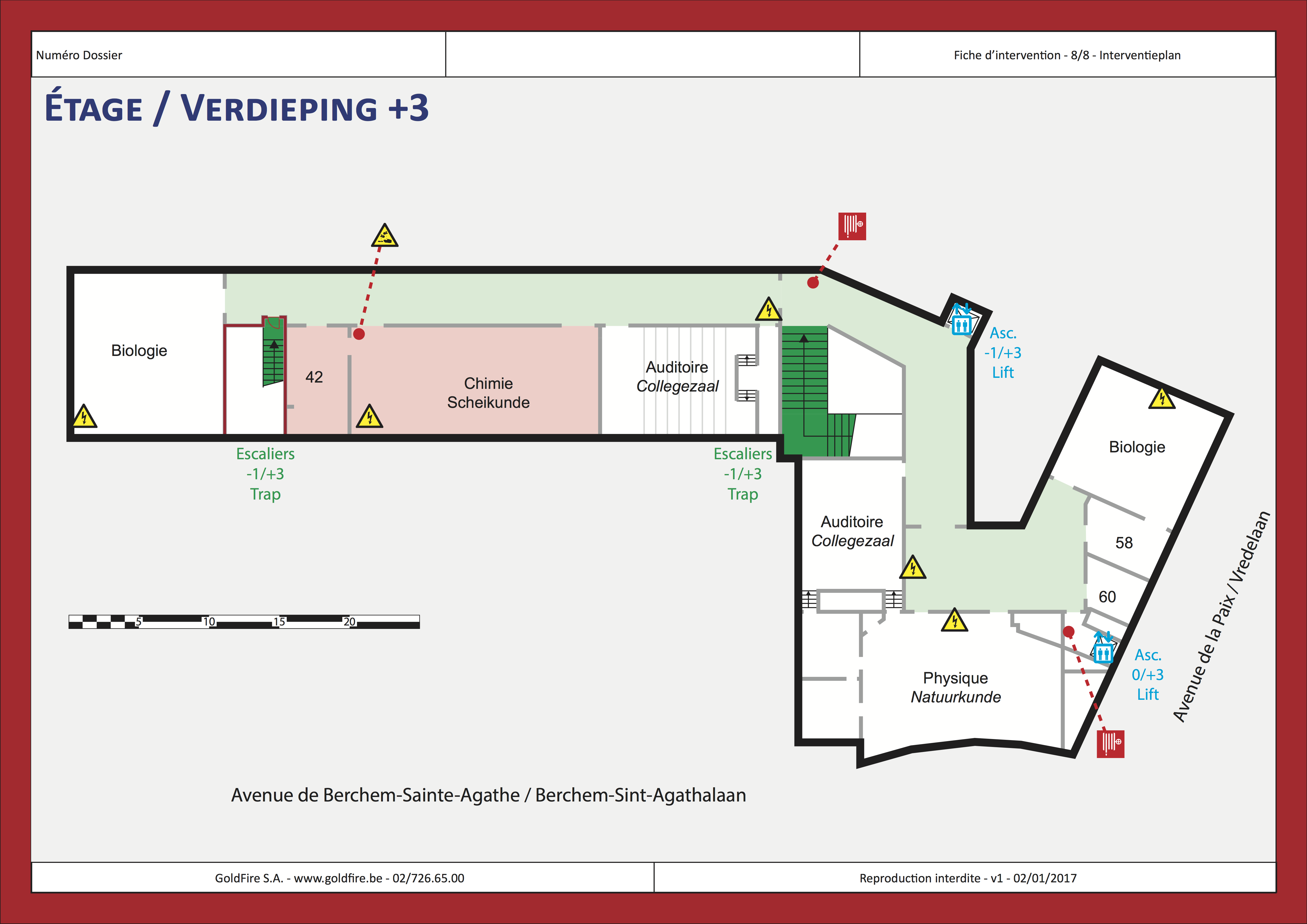 Plan van elke verdiepingen