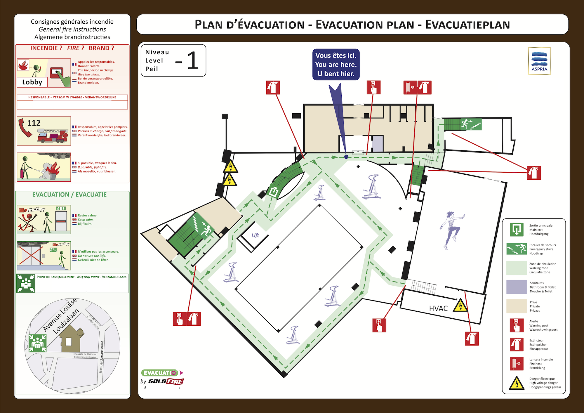 plan evacuation sport