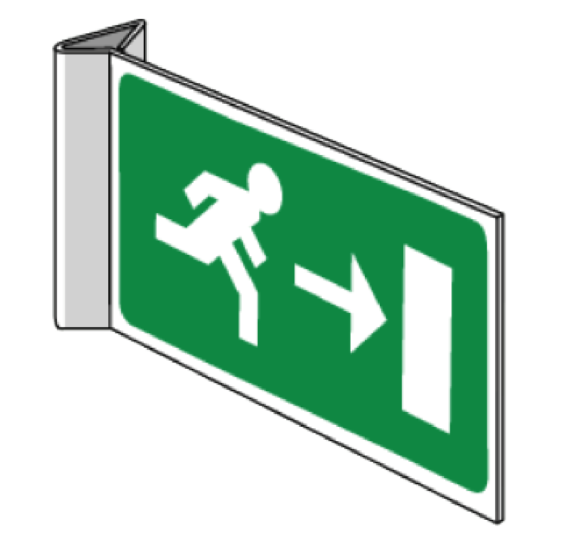 pictogram evacuatie Vlag