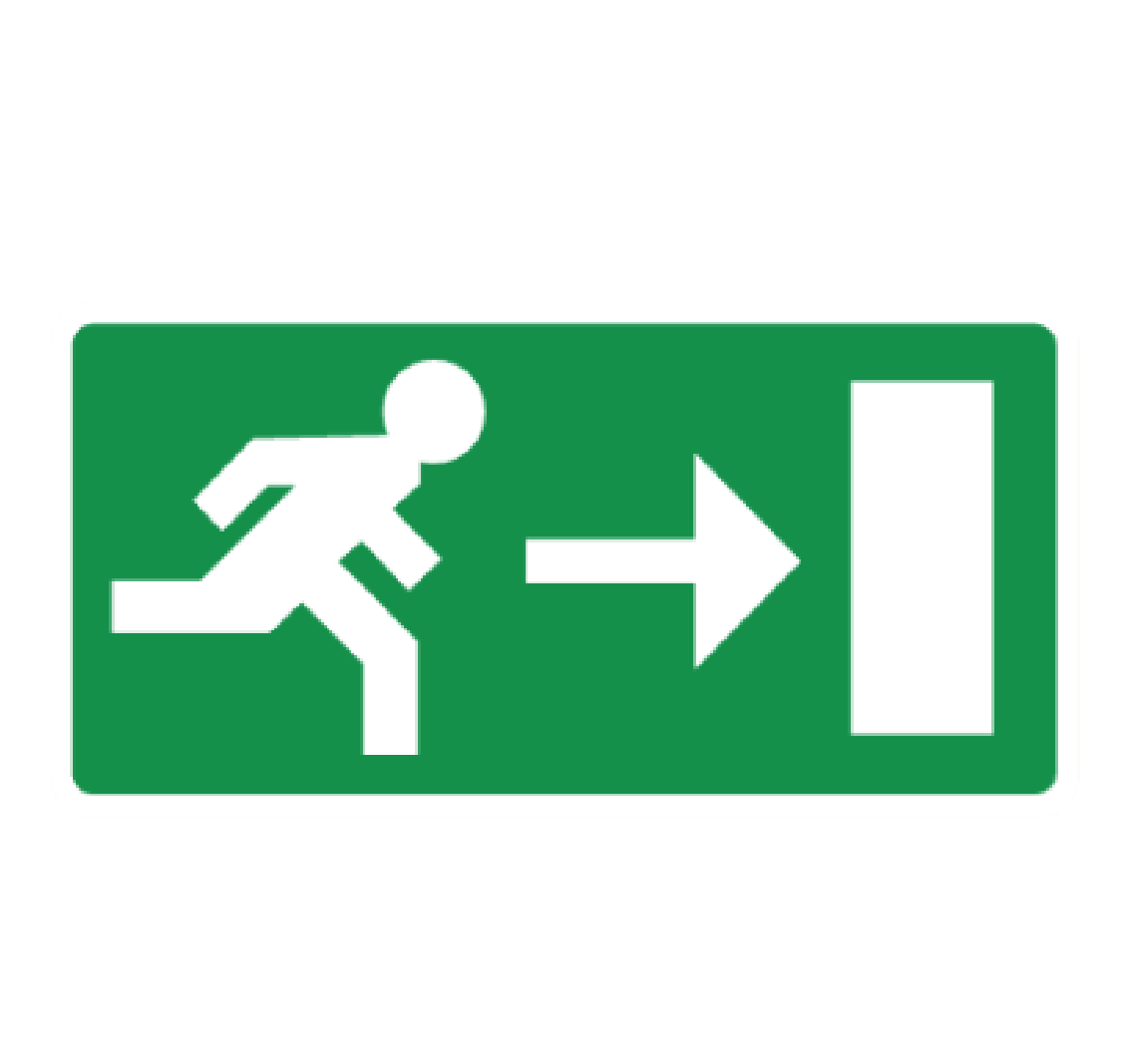 evacuation pictogram 